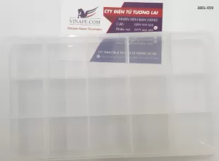 Hộp đựng linh kiện 15 ô cố định 17.3 * 9.9 * 2.2cm